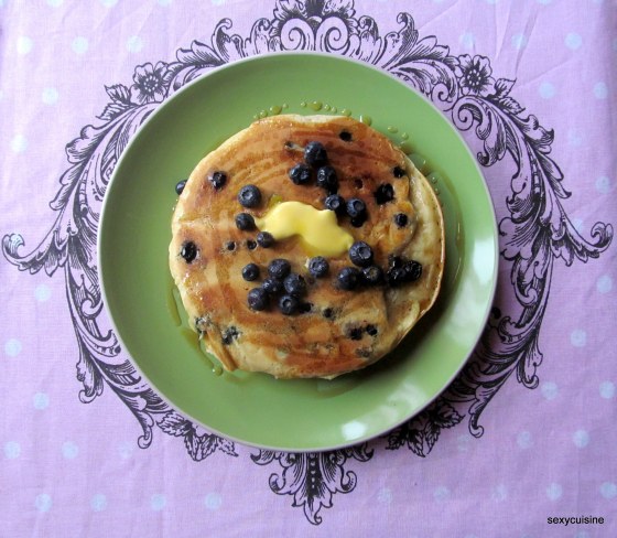 buttermilk blueberry pancake